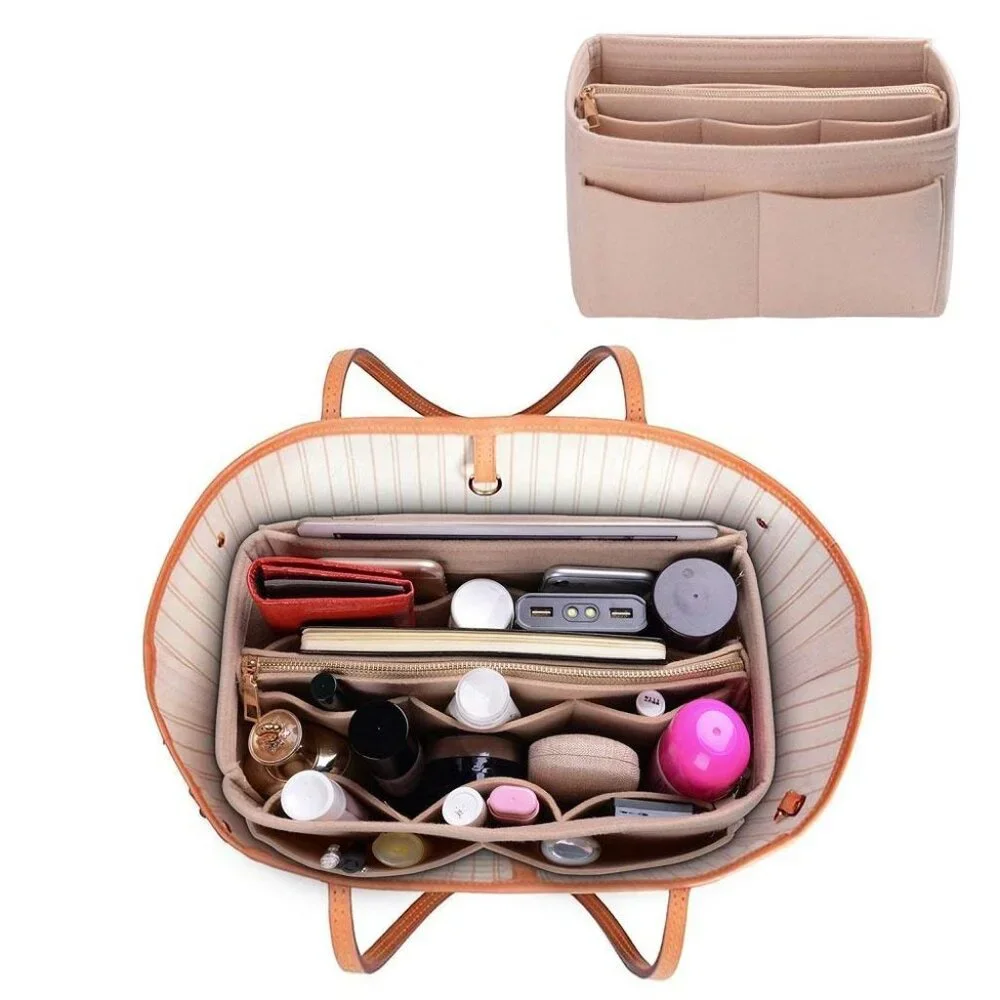 Insert/Organizer- MD- Designer Handbags/Totes -Khaki Style 1- NWT